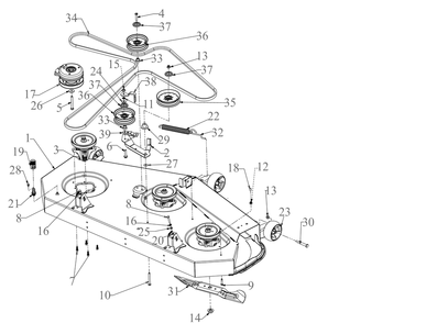 Part Location Diagram of 759-05662 MTD KEEPER KIT-BELT